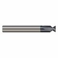 Harvey Tool 5/32 Cutter dia. x 0.0050 in. Radius x 60° included Carbide Dovetail Cutter, 2 Flutes, AlTiN Coated 65110-C3